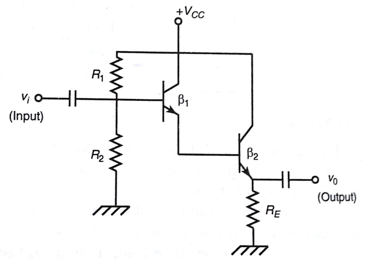 Darlington Pair Amplifier Transistor - Circuit, Theory & Gain | Edumir ...