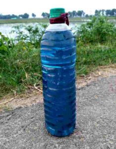 Kerosene filled bottle
